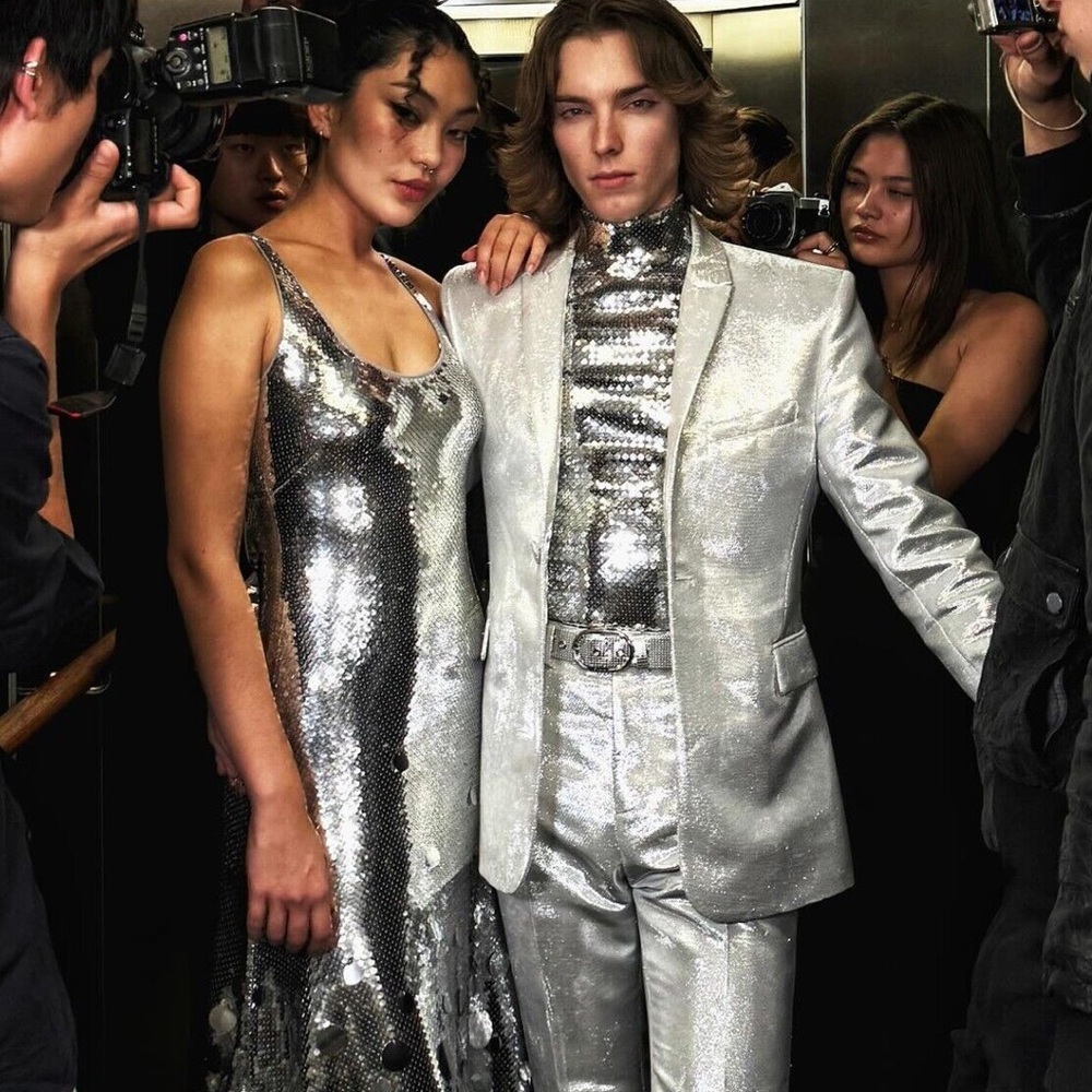 H&M x paco rabanne silver blazer men’s unisex 42 sold out